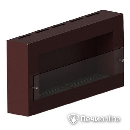 Биокамин ЭкоЛайф Window Fat II Glass black burgundy Арома в Ноябрьске